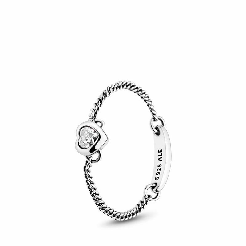 Pandora Spirited Heart Stackable Ring Sale NZ, Sterling Silver (231506-JPG)